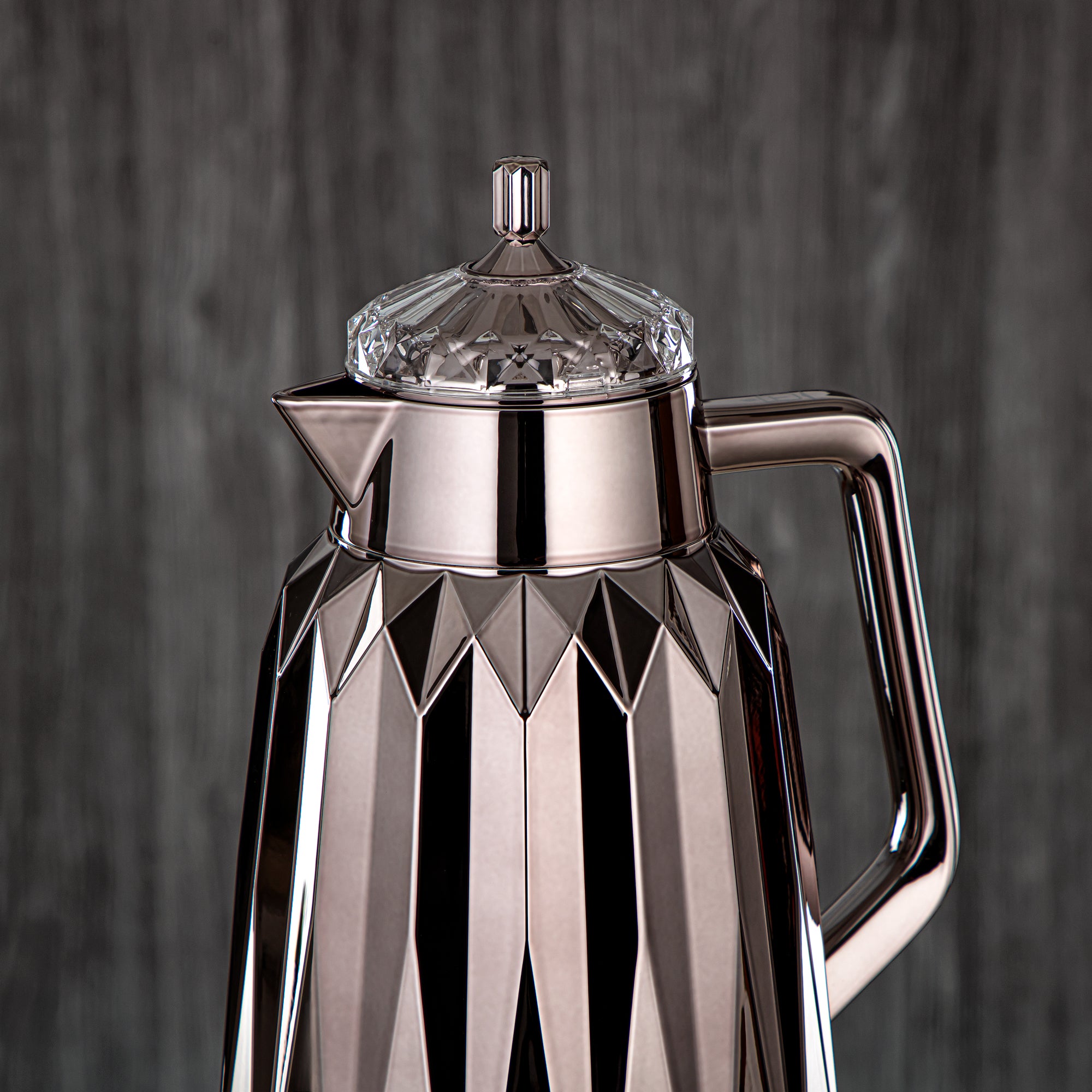 ألمرجان طقم ترامس - 1 لتر + 1 لتر، ABS، رمادي مسدس، تشطيب مرآة | FG209AB-100 GBL