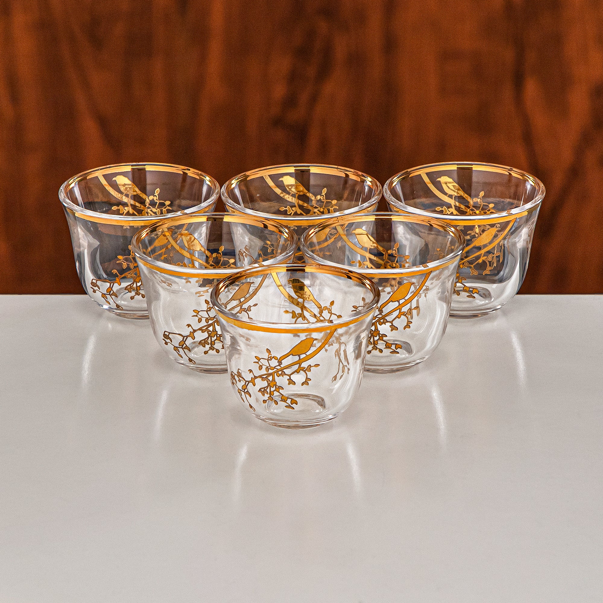 Almarjan Vacuum Flask Set 20-Piece Gun Black & Gold