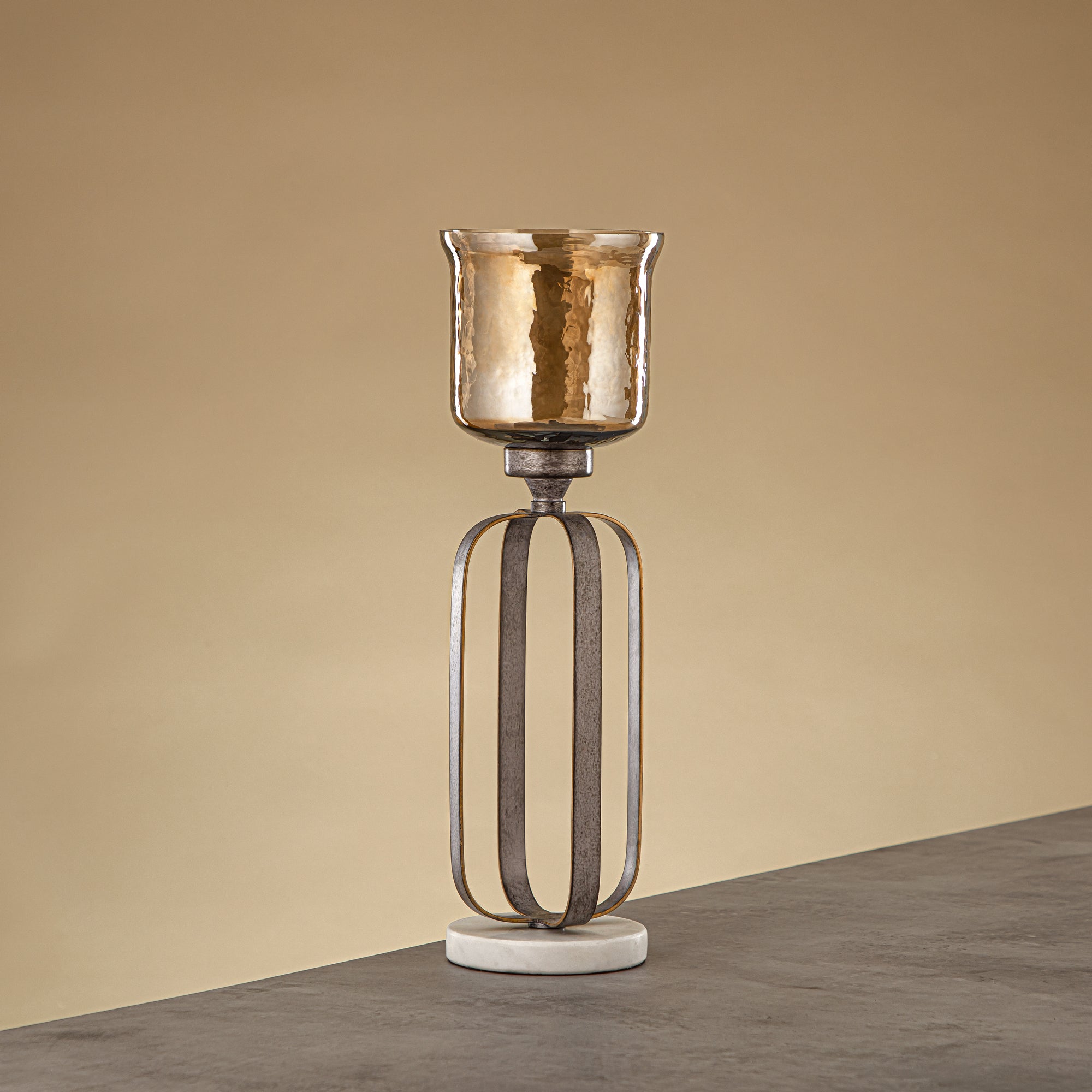 Almarjan Votive Holder 37cm Silver