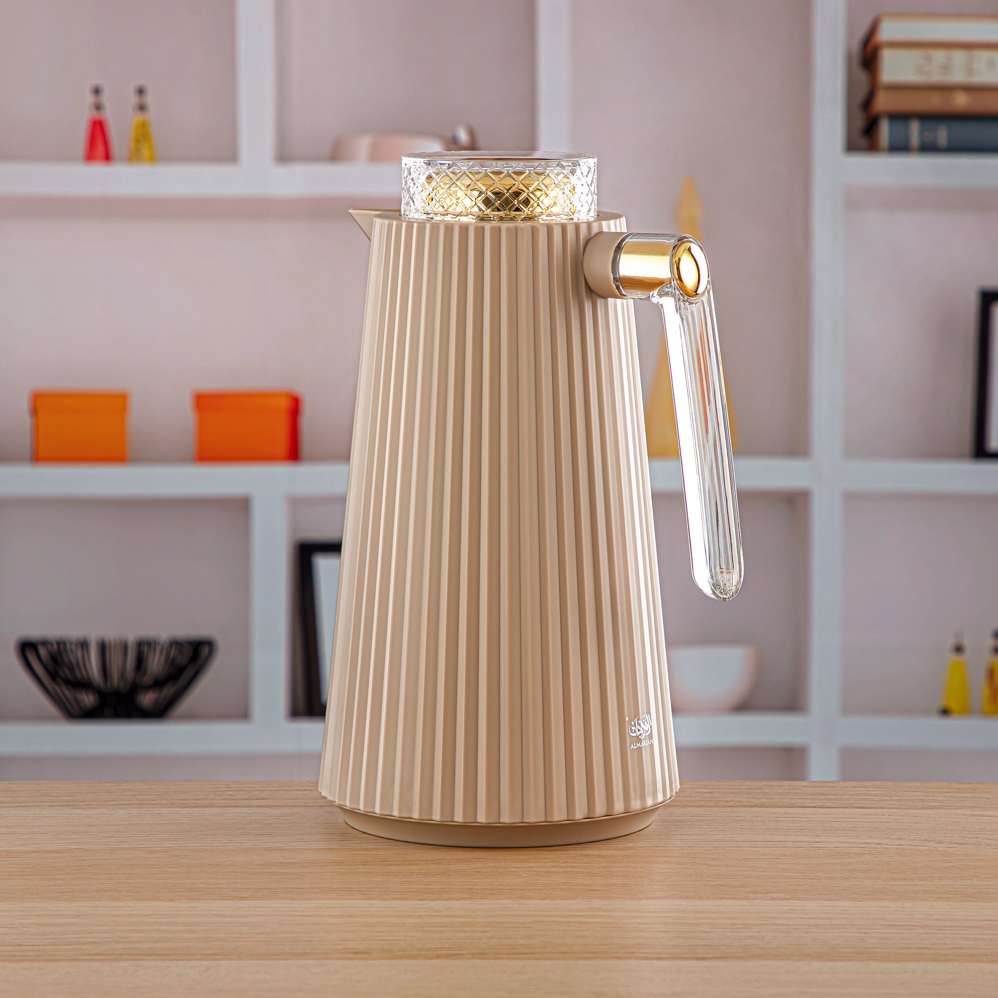 المرجان طقم ترامس قطعتين كاكي - GT106-100/130 SD/G/TR