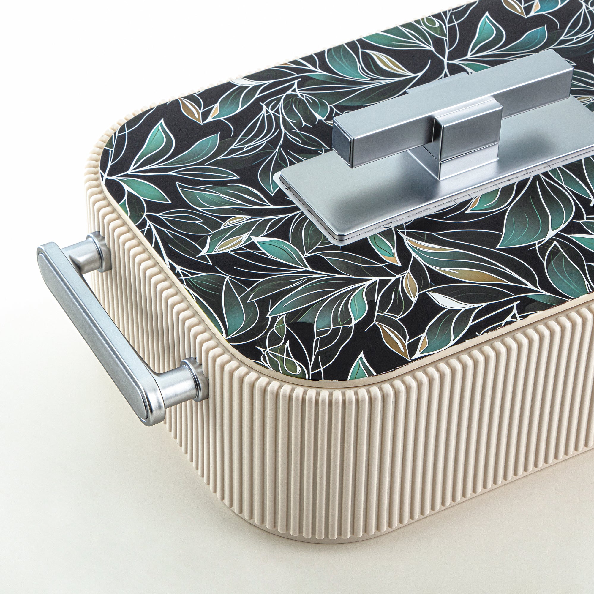 حرارات المرجان ABS، 3000 مل، بيج مزهر وفضي مطفي (HP06-300SP-AZ03S) - تقديم أنيق