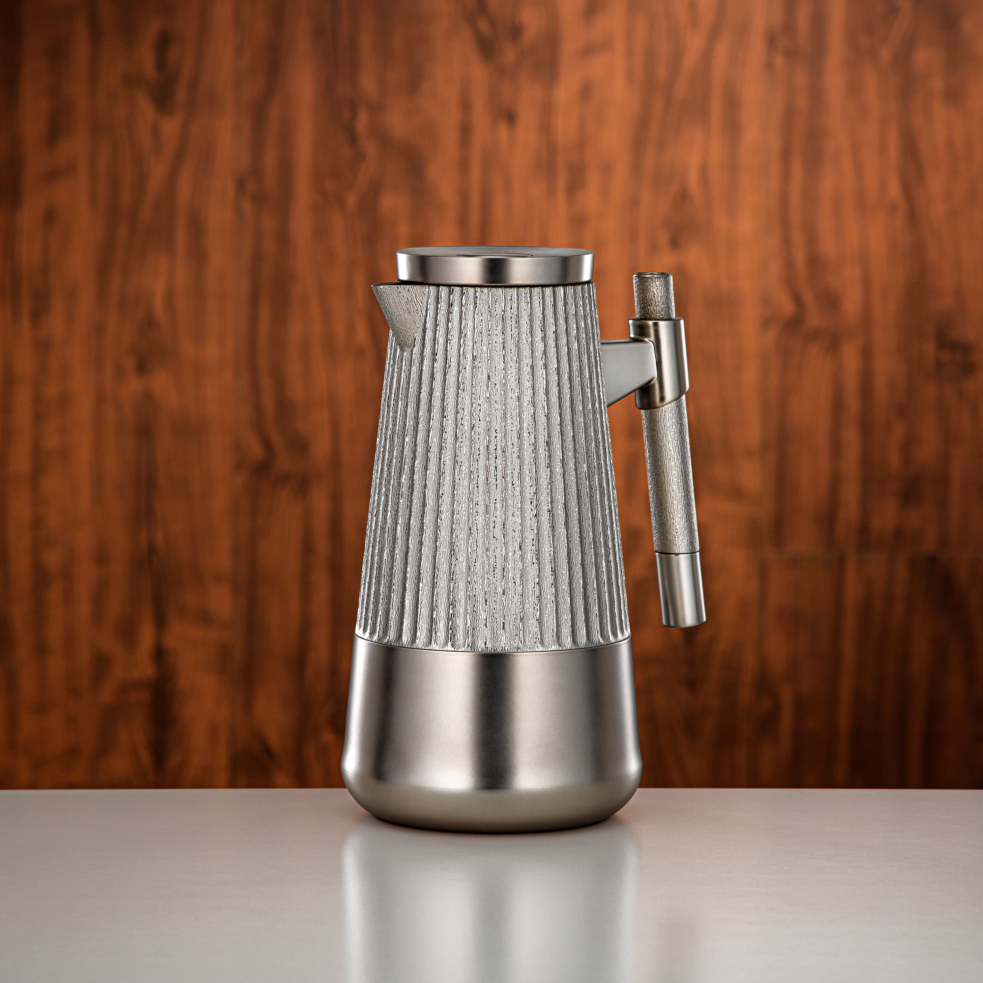 طقم ترامس المرجان 1 لتر + 1 لتر مطفي نيكل