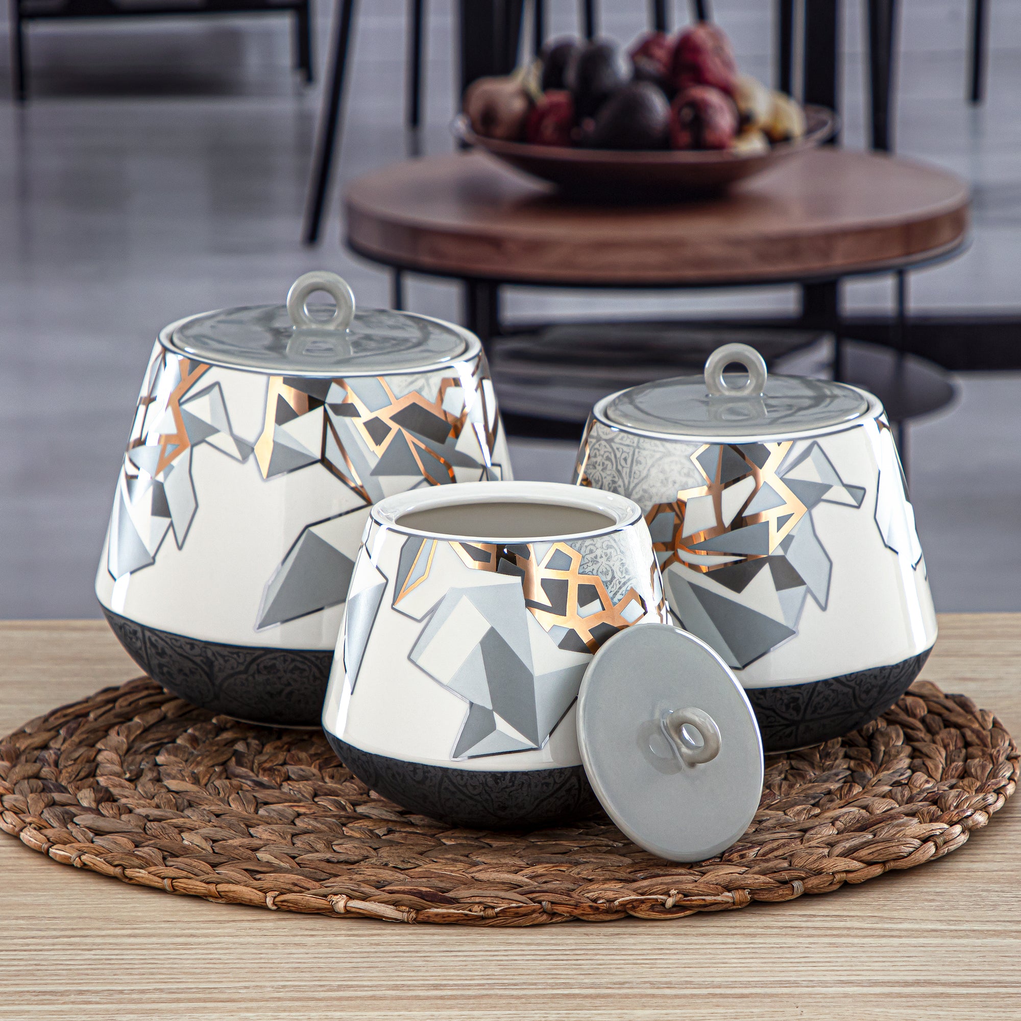 برطمان كوكيز بورسلين من المرجان 700 مل - 1235