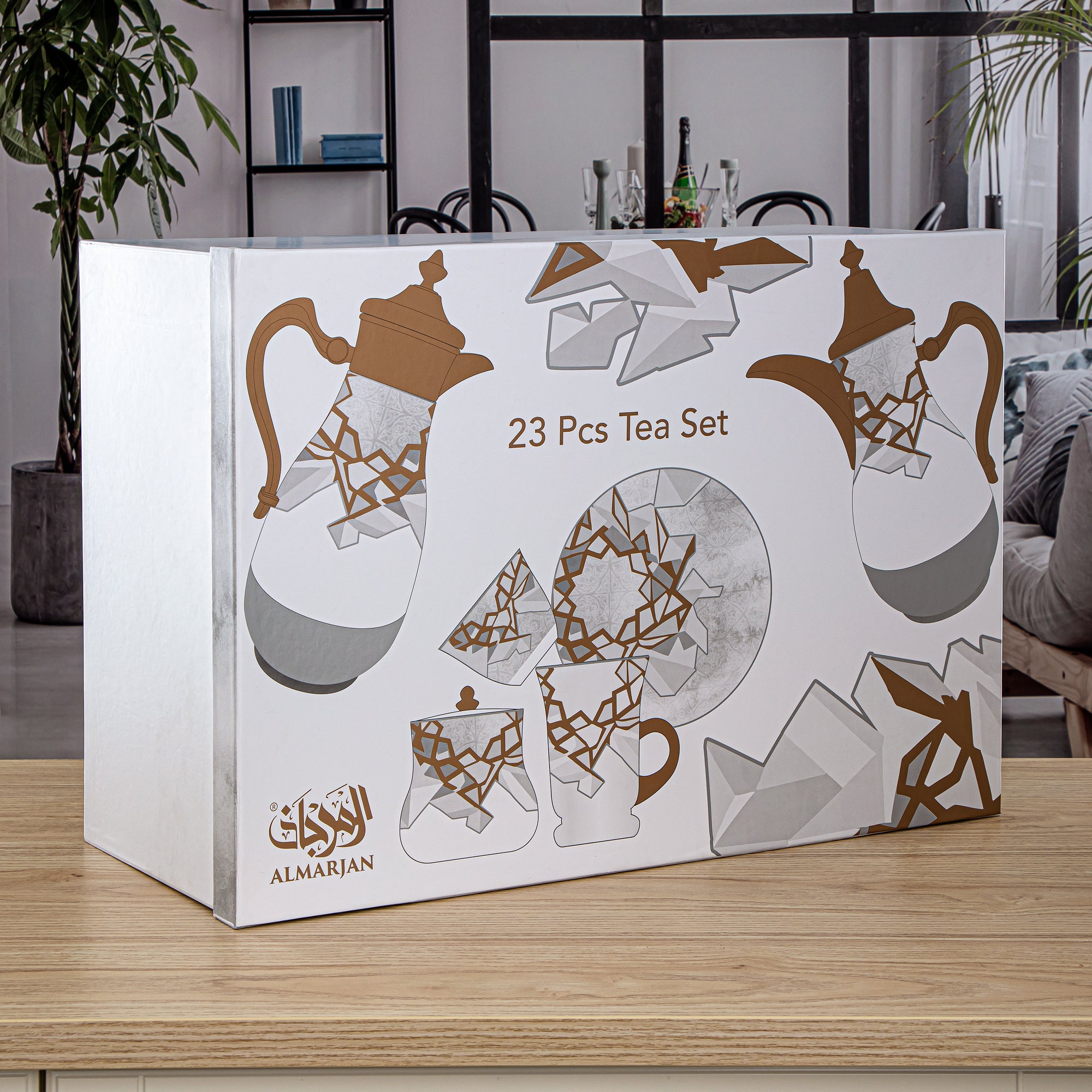 طقم المرجان فونون للشاي والقهوة 23 قطعة - 1235