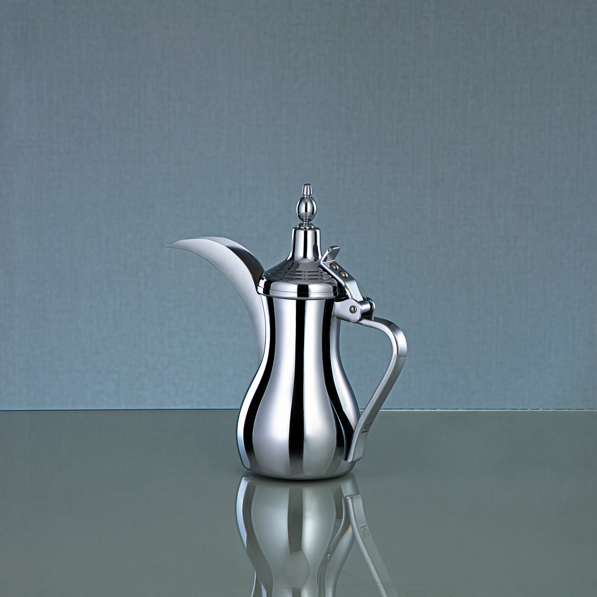 دلة المرجان 18 أونصة من تشكيلة البوادي ستانلس ستيل فضي - STS0013111