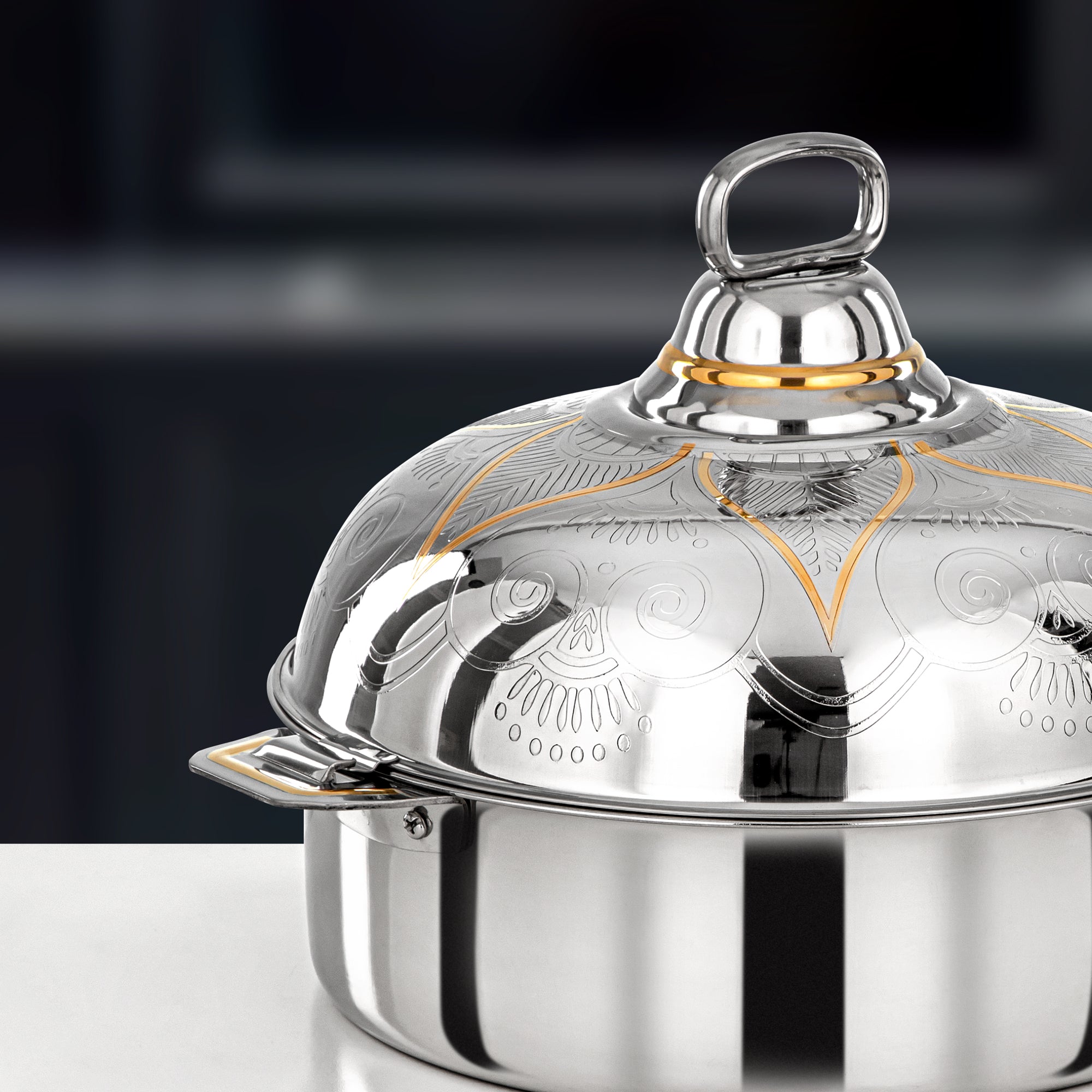 حرارات المرجان 30 سم فضي وذهبي