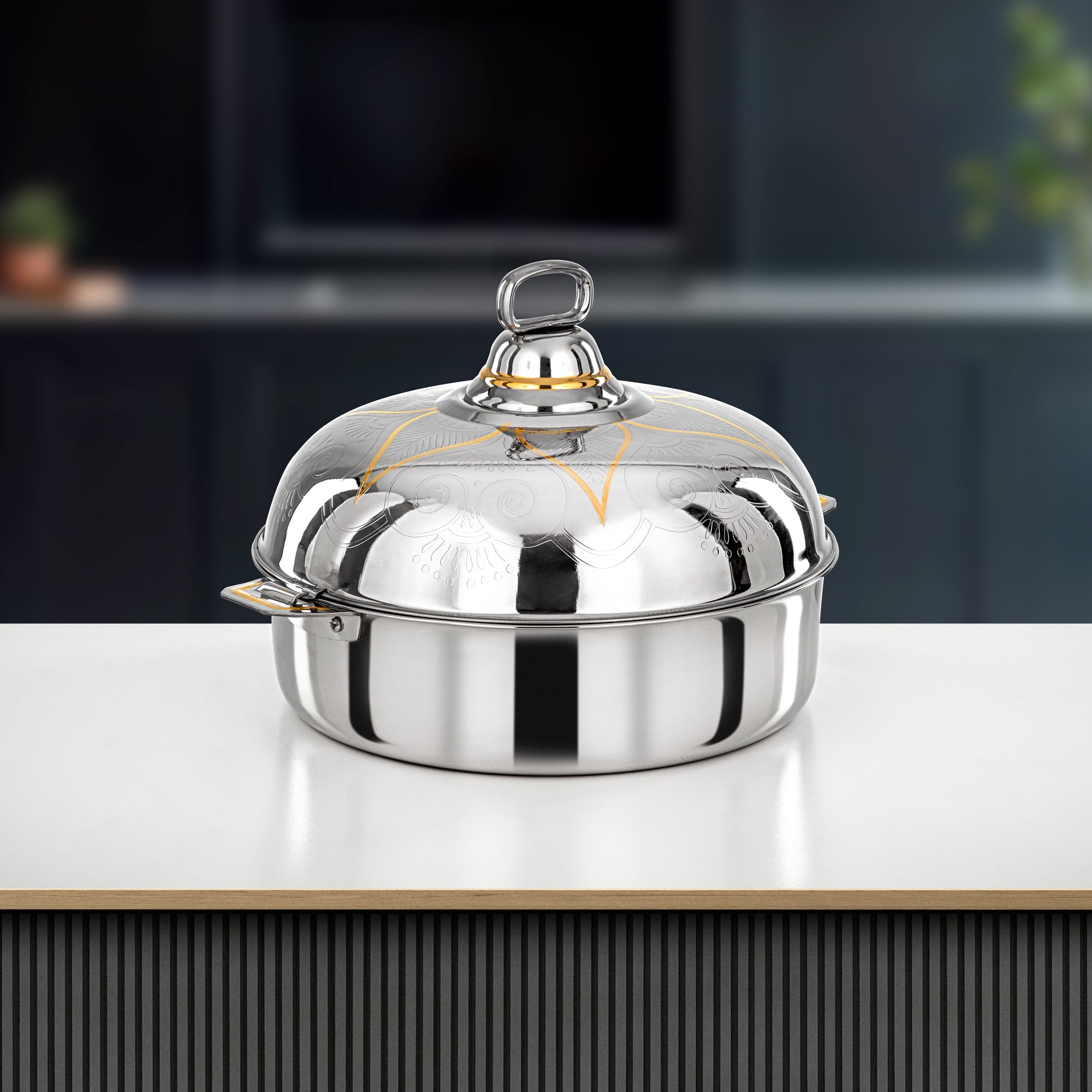 حرارات المرجان ٣٥ سم فضي وذهبي