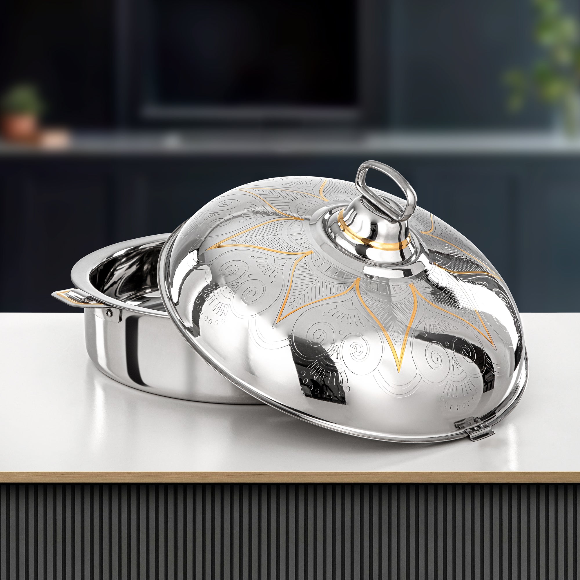 حرارات المرجان 40 سم فضي وذهبي