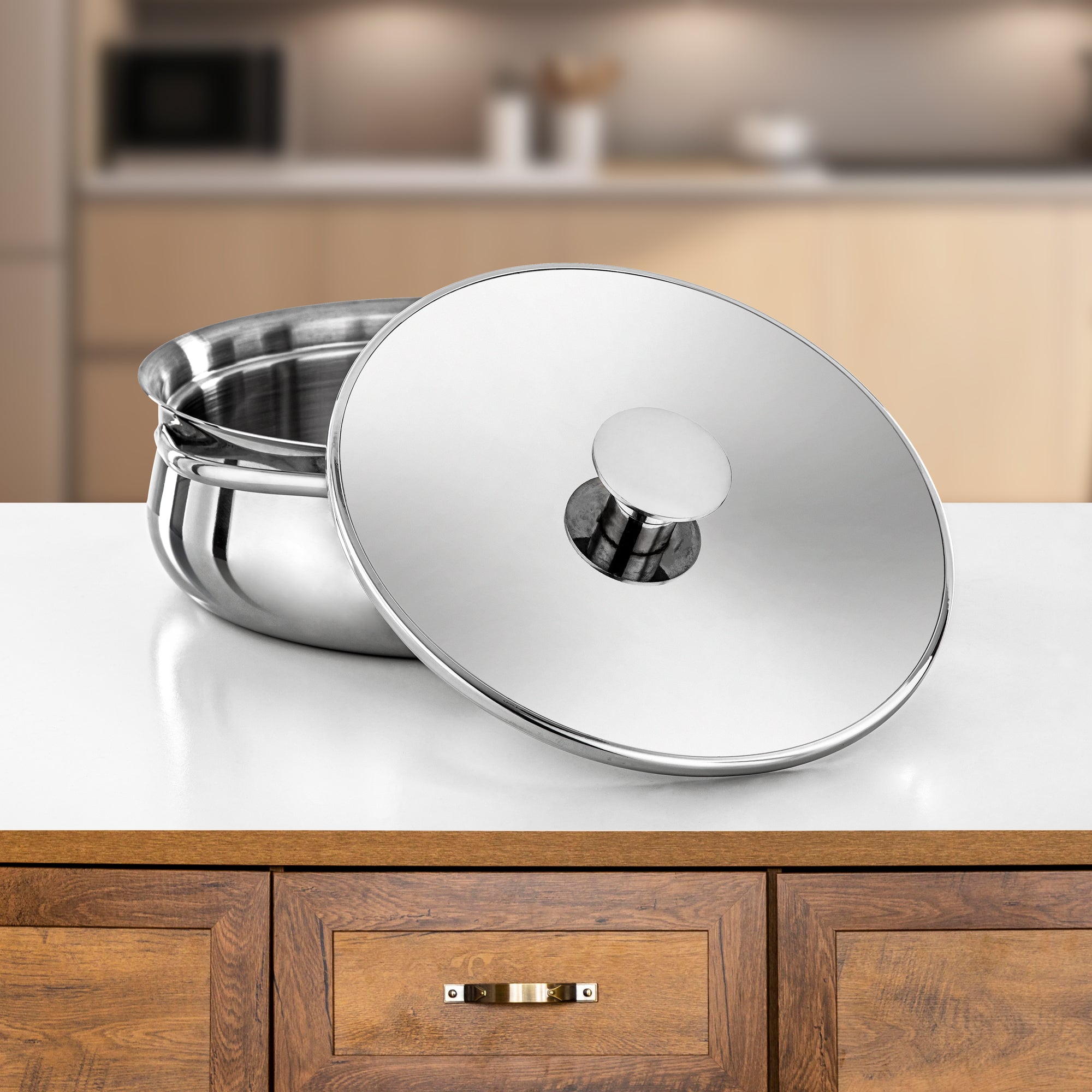 المارجان حرارات ستانلس ستيل، 30 سم (4800 مل)، فضي (H25P15) - مجموعة جواهر