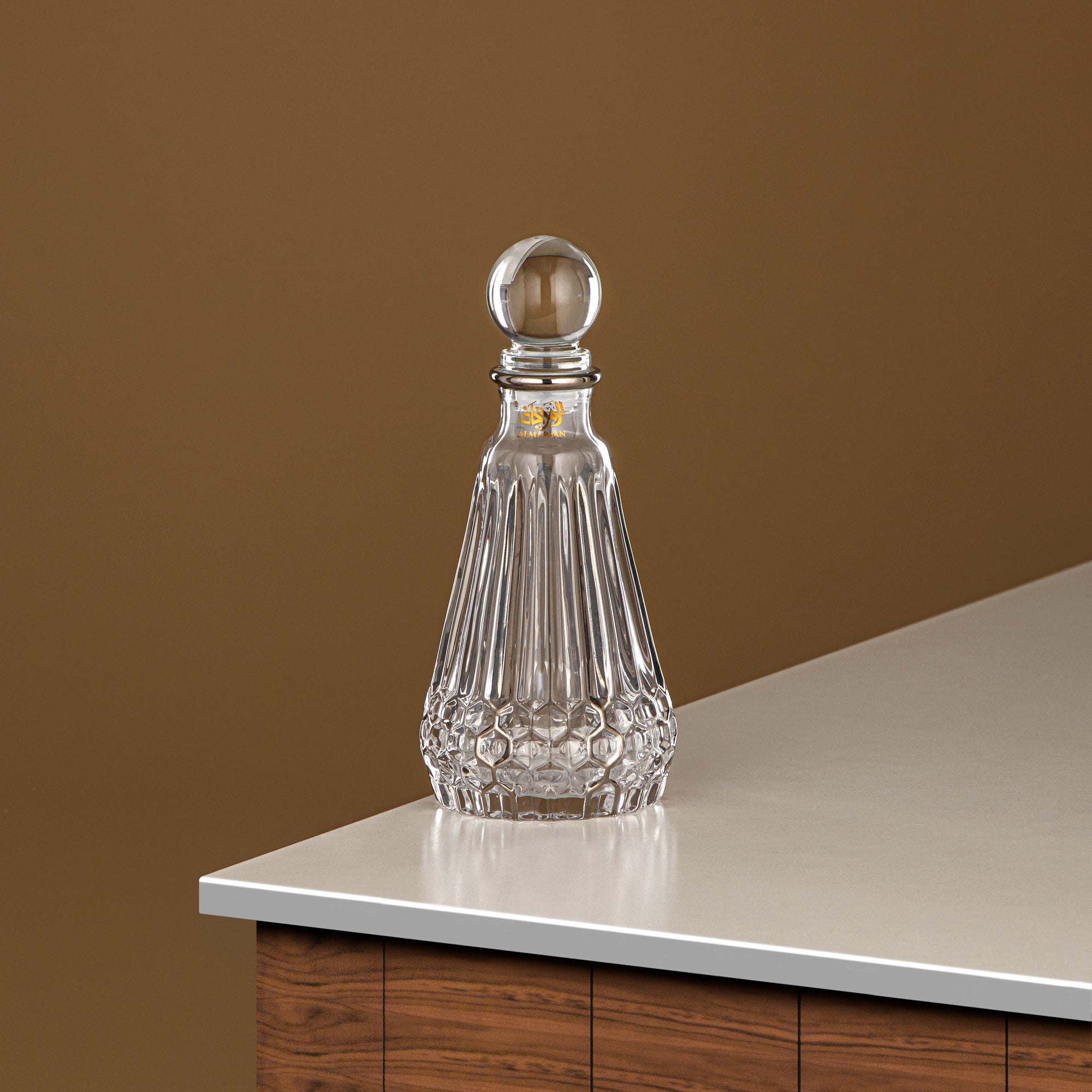 زجاجة عطر المرجان 200 مل (VR-D31-5-Silver) - زجاج بمقبض بجعة | مجموعة البجعة