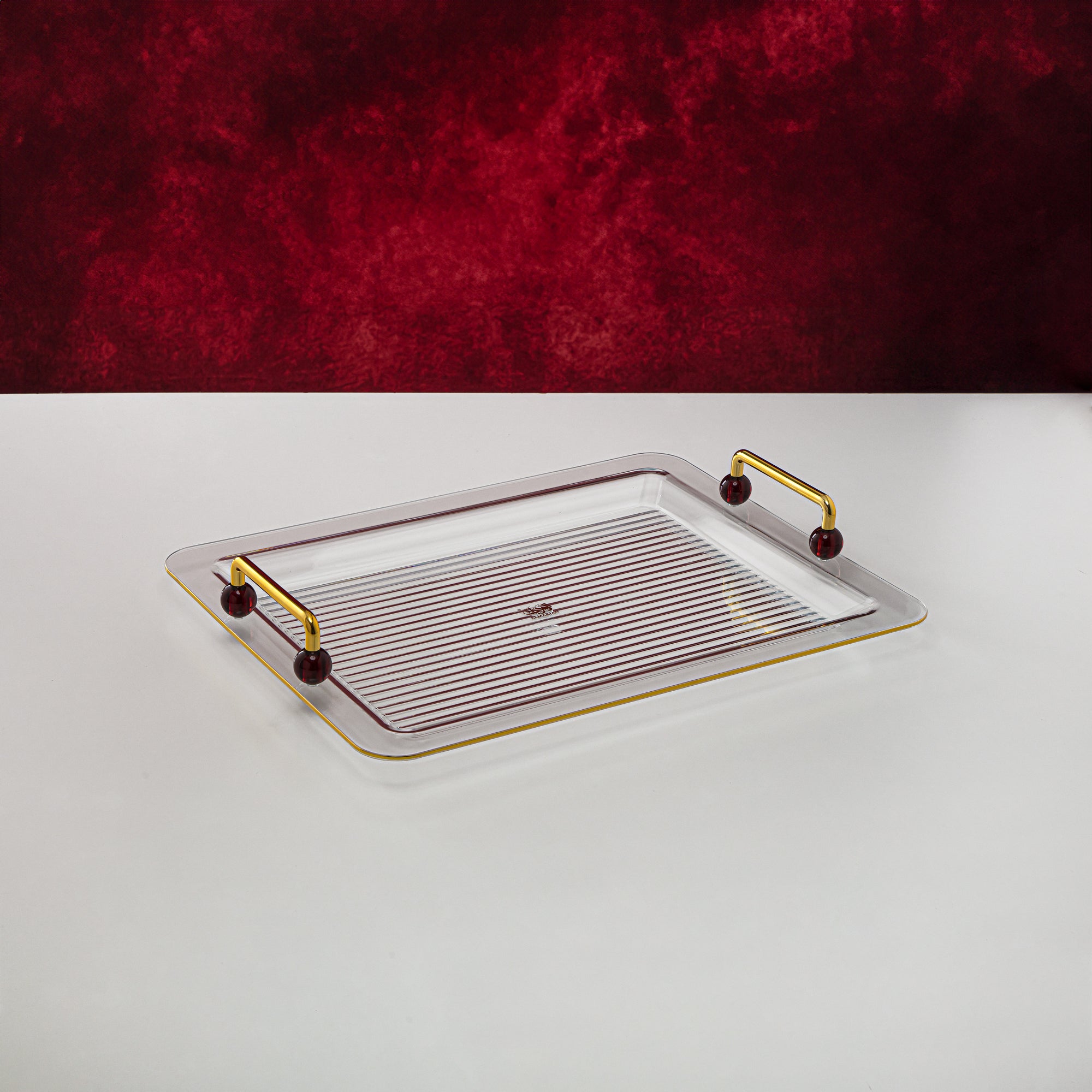 Almarjan 45 CM Rectangle Acrylic Tray - FB03-450 MAR/G