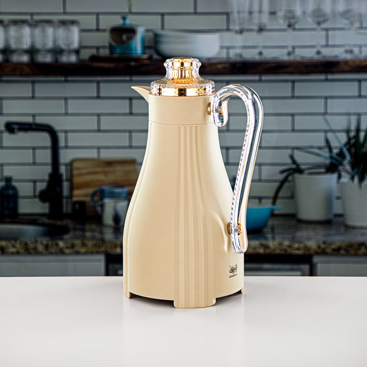 Almarjan 2 Pieces Vacuum Flask Set Beige & Gold - FG205 AB-100 MBG/G