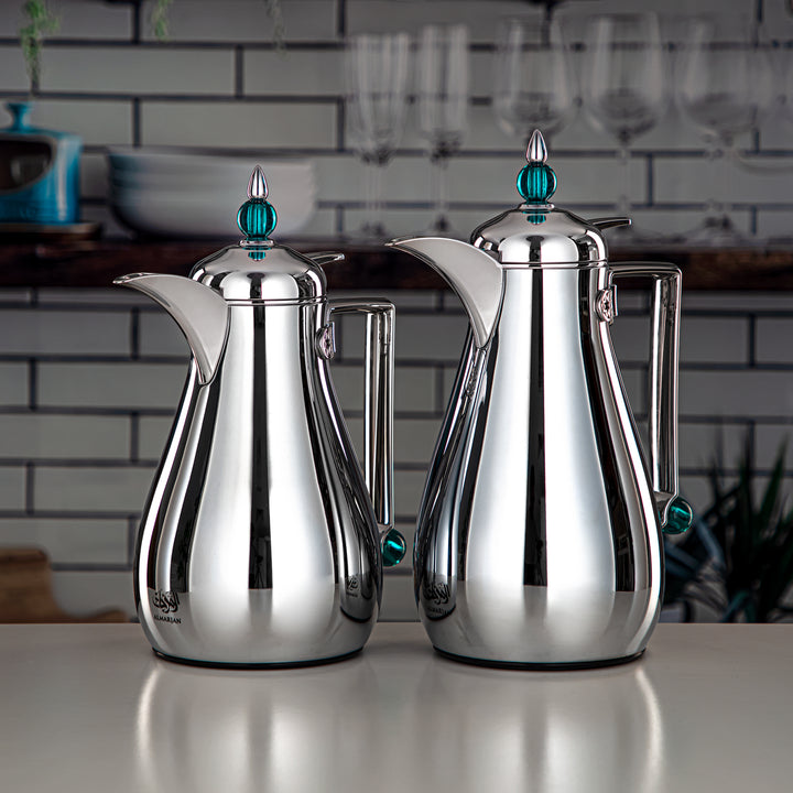 Almarjan 2 Pieces Vacuum Flask Set Silver - FG803-070/100 DG/C