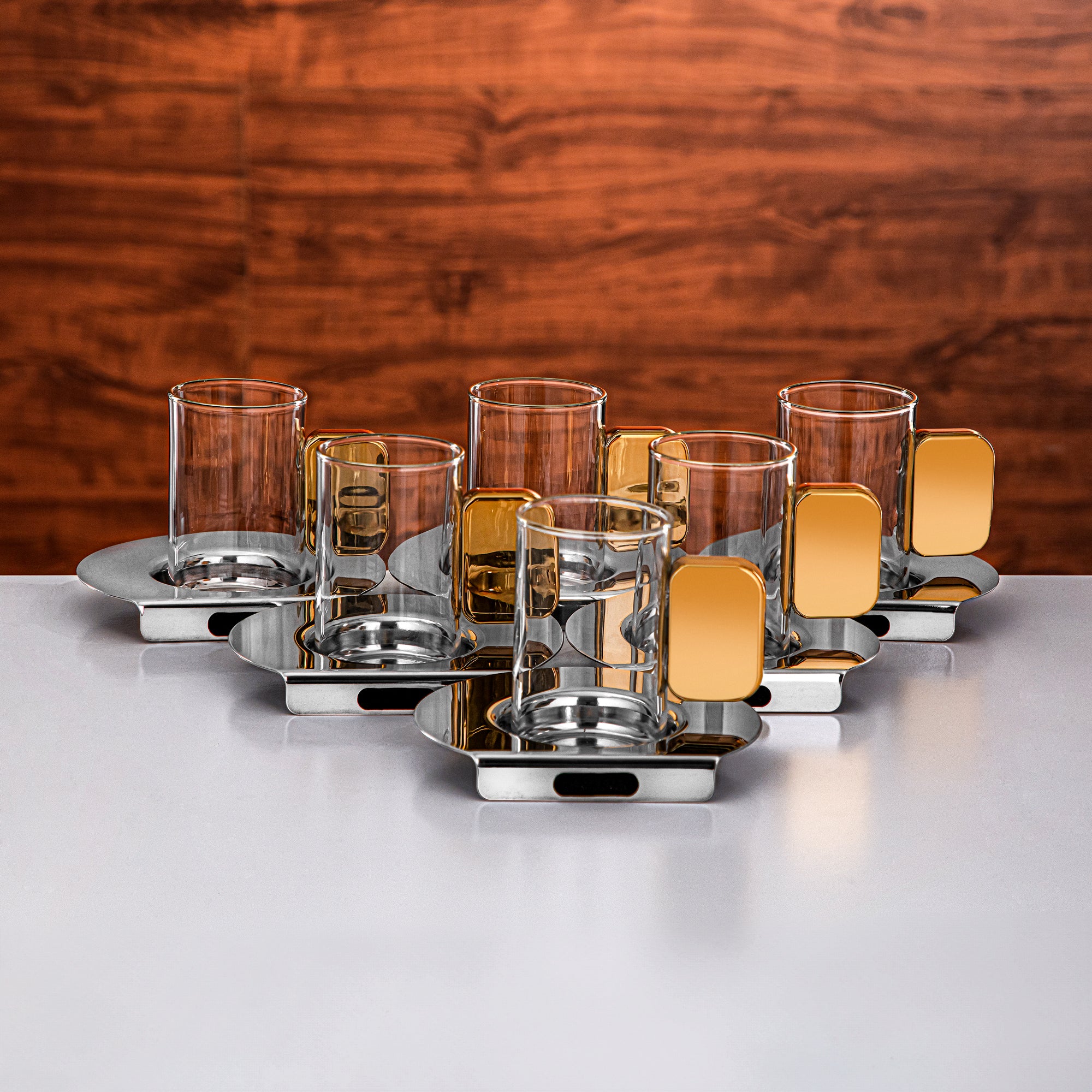 دائمًا المرجان طقم ترمس فاكيوم 0.5 لتر و 1 لتر فضي و ذهبي (FG815-21 C/G)