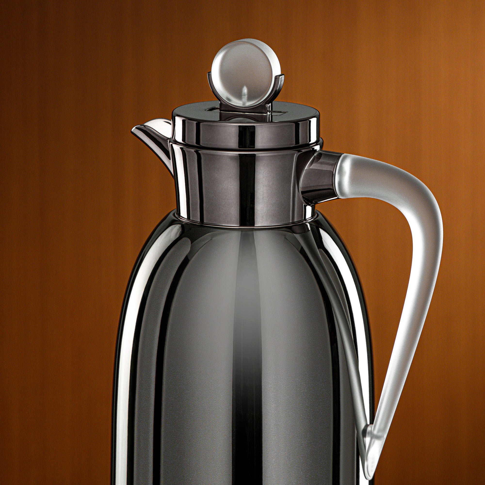 Almarjan Vacuum Flask 1.3L Gun Black & Frost