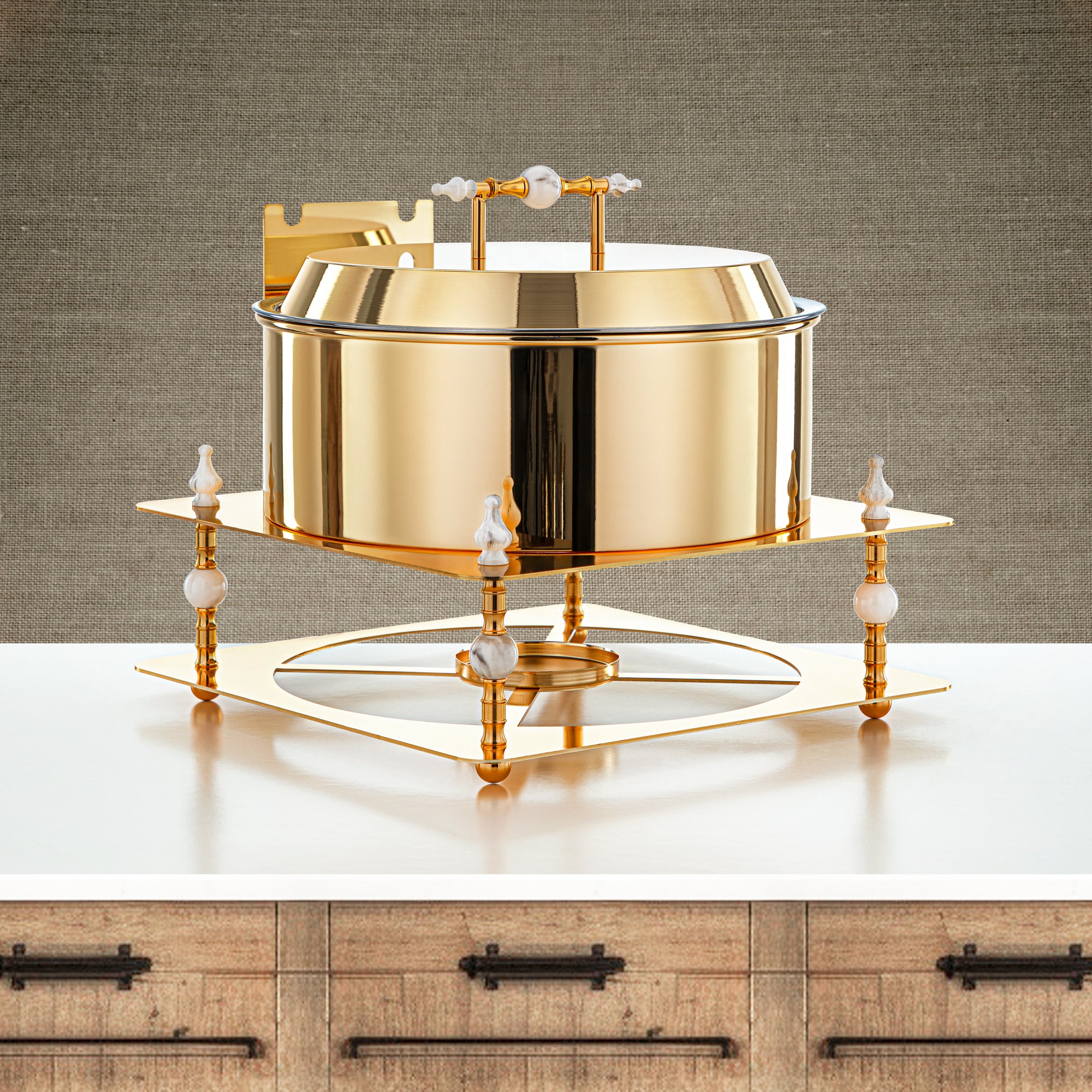 Almarjan 4000 ML Food Warmer Gold - HM4104-G