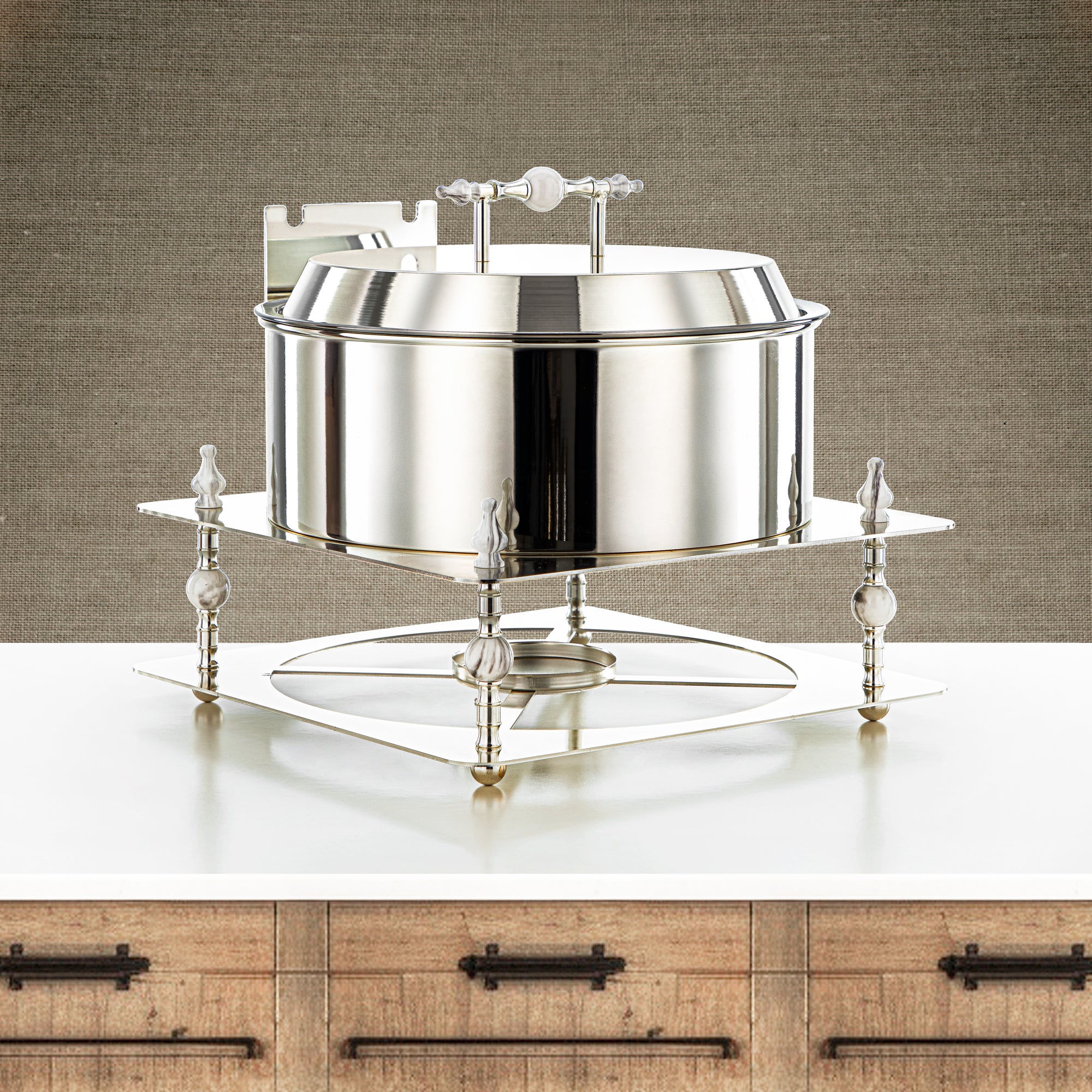 Almarjan 4000 ML Food Warmer Silver - HM4104-S