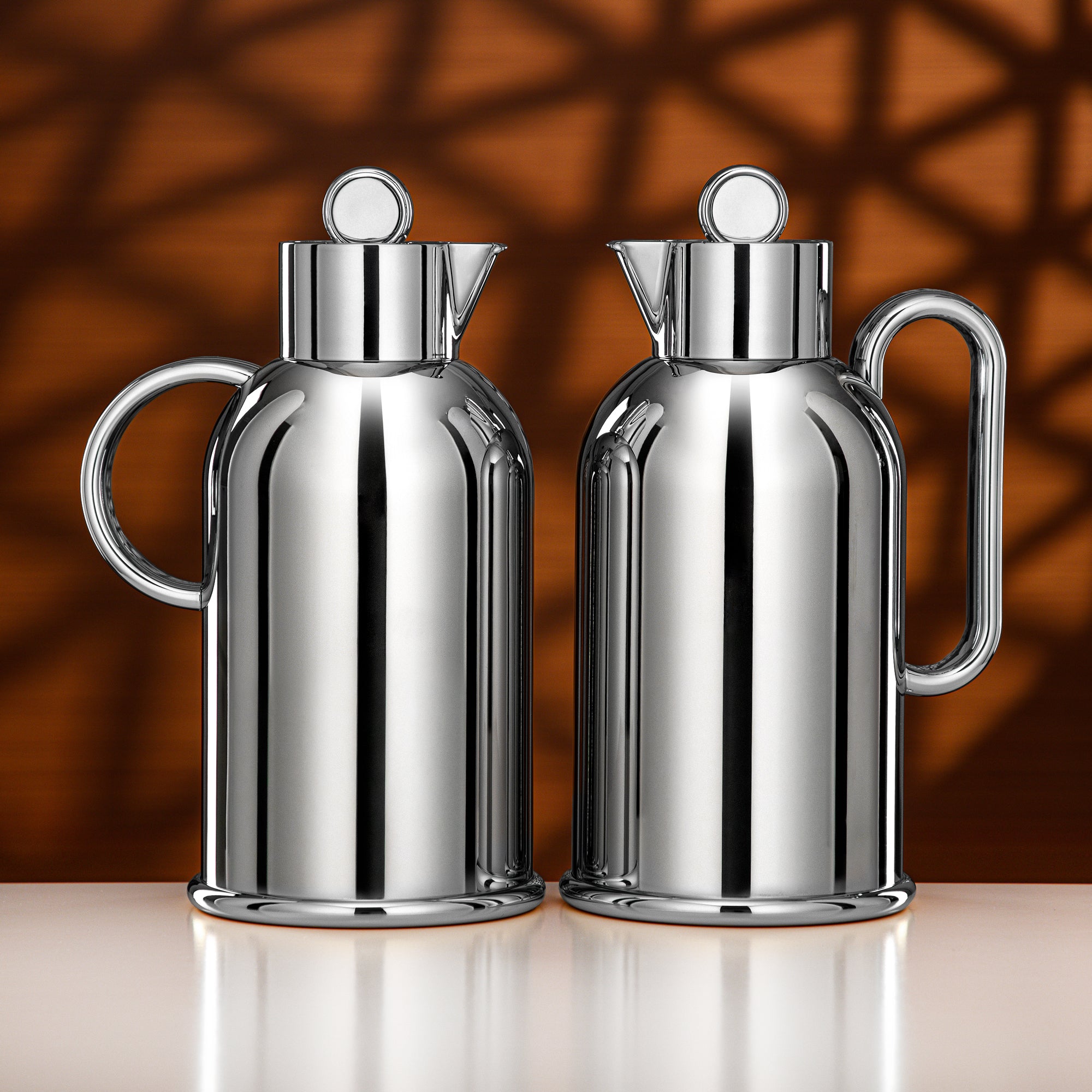 Almarjan Vacuum Flask Set 1L + 1L Silver