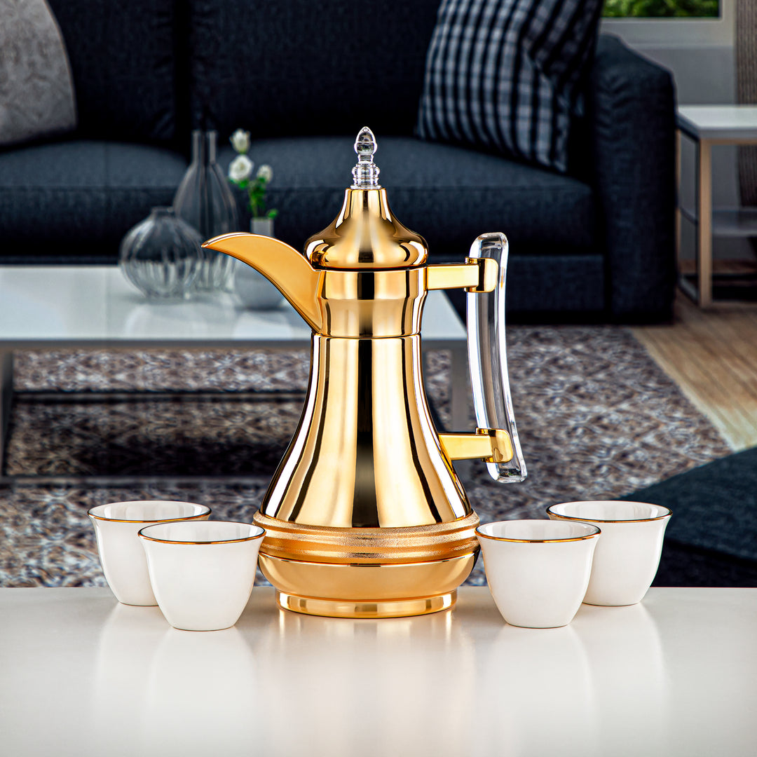 Almarjan 5 Pieces Coffee Set Gold SND-060G-CLR5