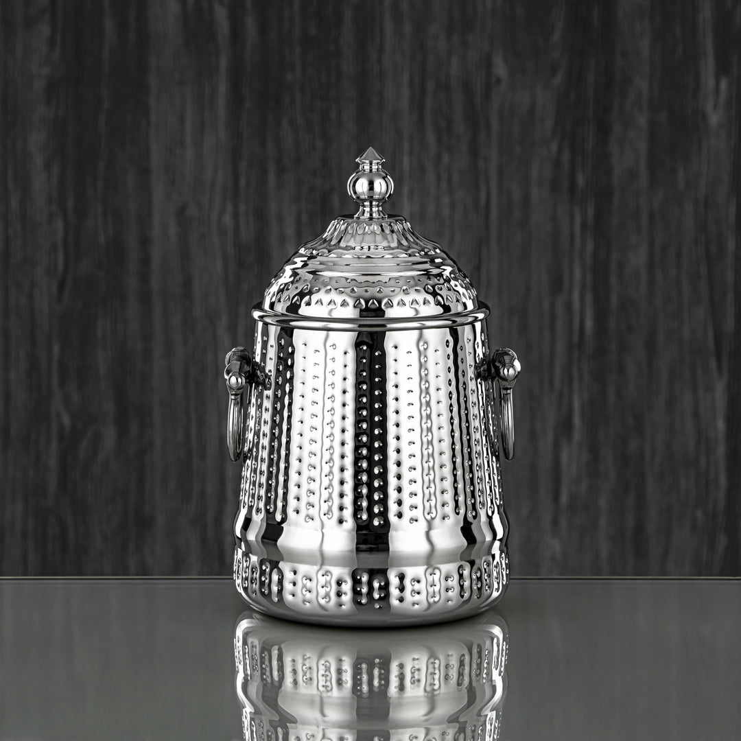 Almarjan 48 Ounce Barari Collection Stainless Steel Canister Silver - STS0013061