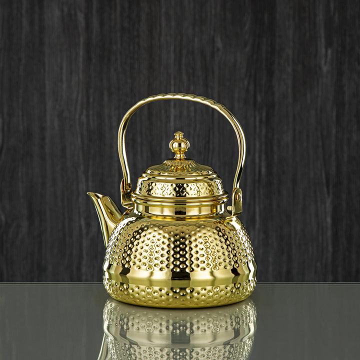 Almarjan 1 Liter Barari Collection Stainless Steel Tea Kettle Gold - STS0013080