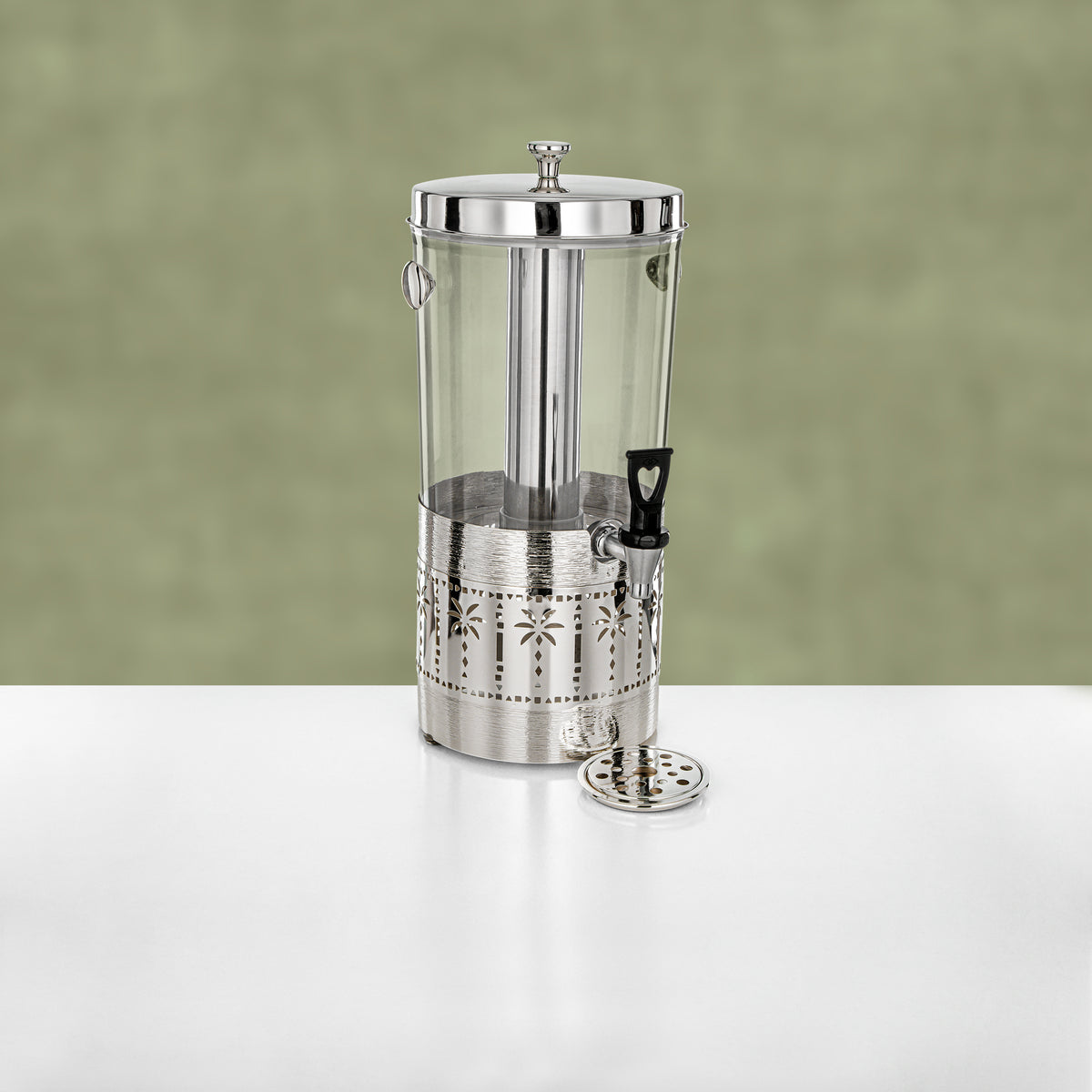 Almarjan 8L Juice Dispenser, Brushed Silver