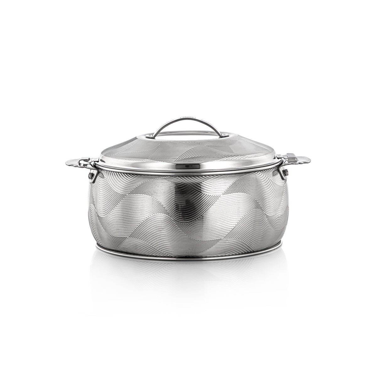 Almarjan 4 Pieces Noor Collection Stainless Steel Hot Pot - H23E5