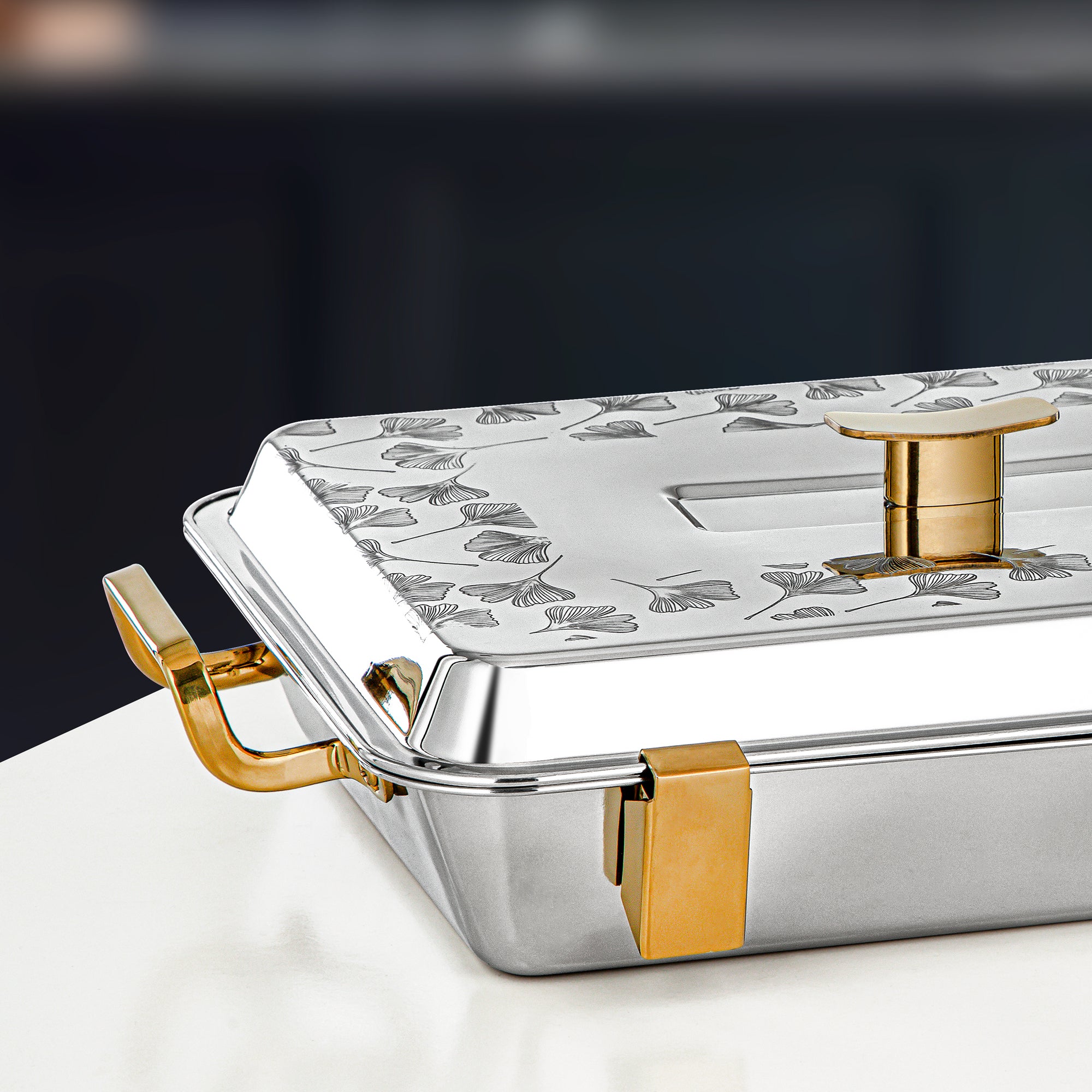 المرجان بدر حرارات 35 سم فضي وذهبي