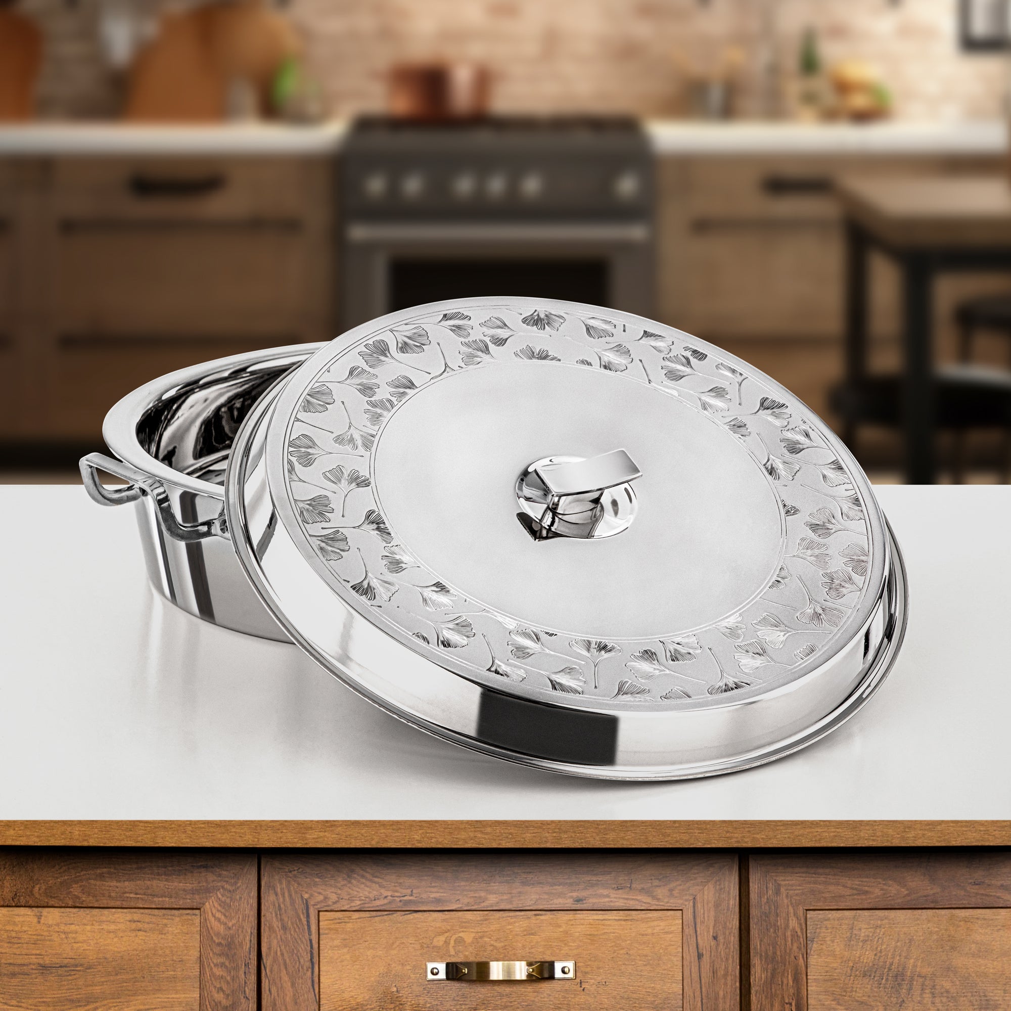 Almarjan Badr Hot Pot 40cm Silver