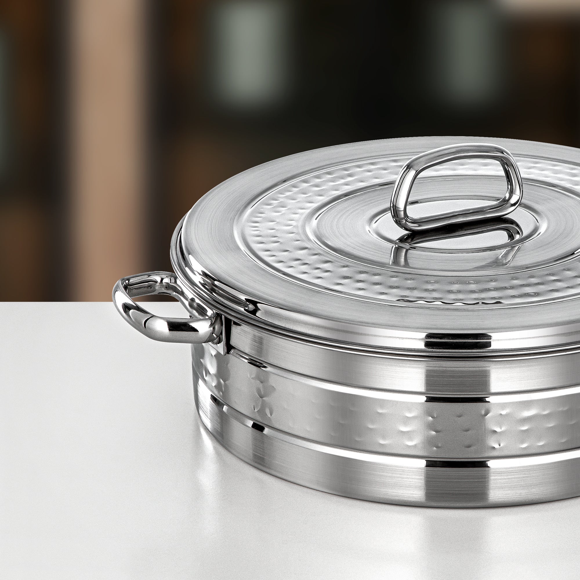 Almarjan Diana Hot Pot Set 3 Pieces Silver