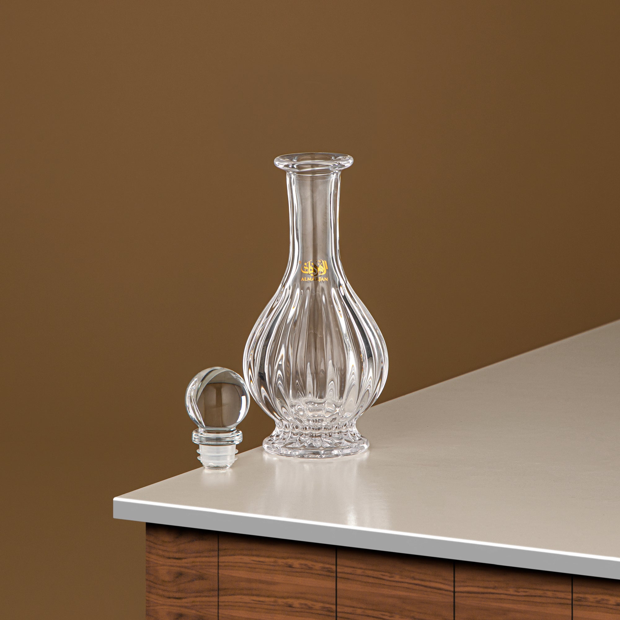 زجاجة عطر المرجان 200 مل (VR-D22-5-Clear) - زجاج بمقبض بجعة | مجموعة البجعة