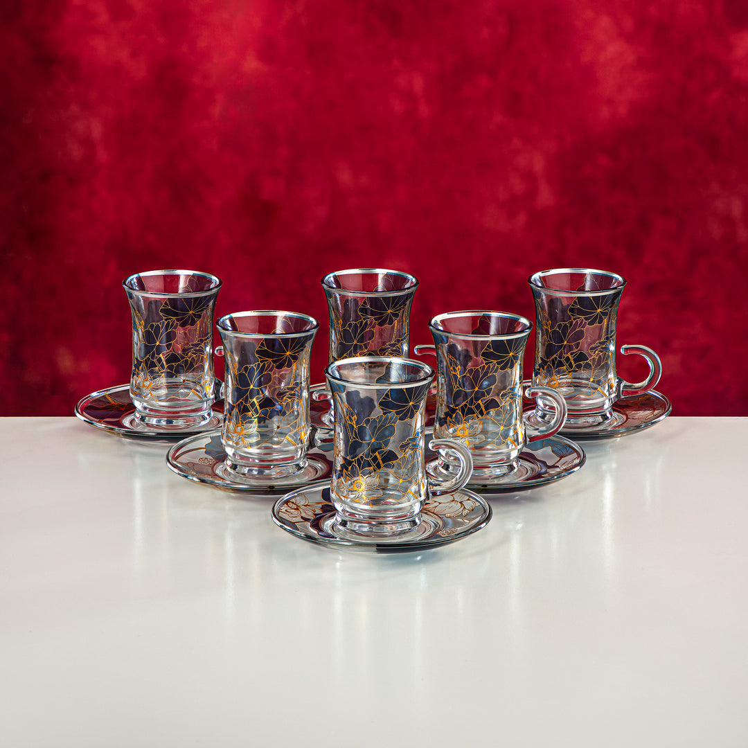 Almarjan 21 Pieces Tea Set With Trolley - YHMA-10