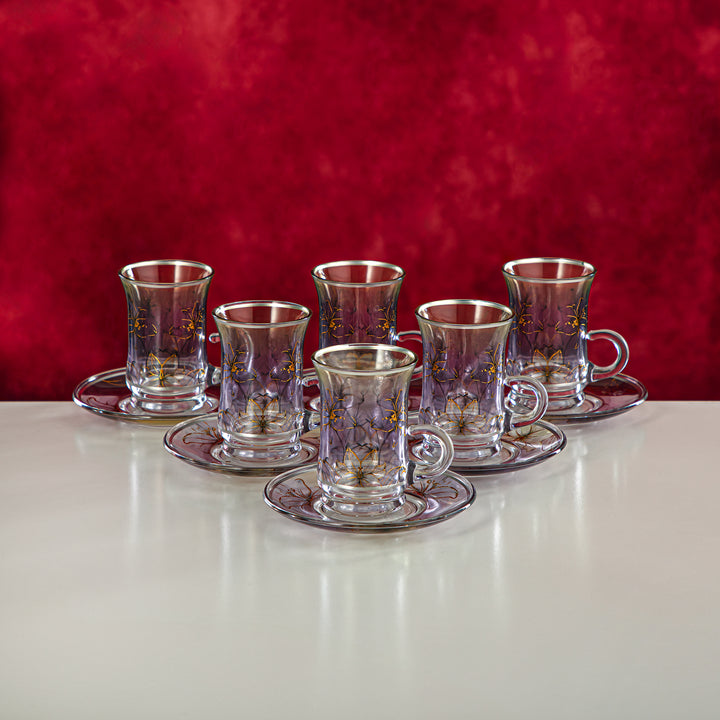 Almarjan 21 Pieces Tea Set With Trolley - YHMA-8