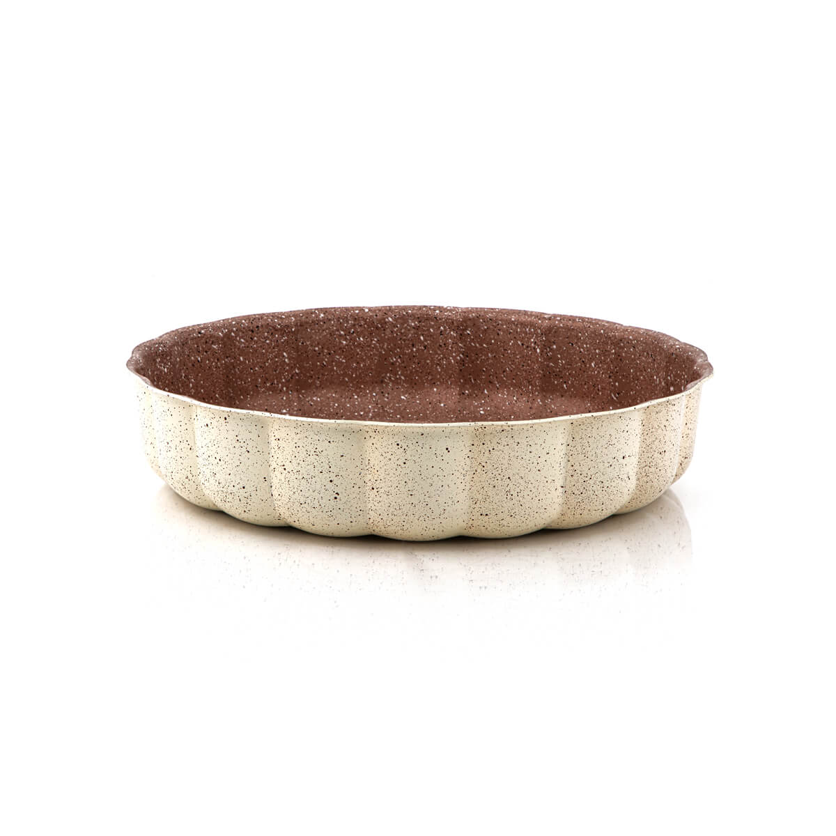 EW's 26 CM Granite Coated Cake Pan Beige - 7726