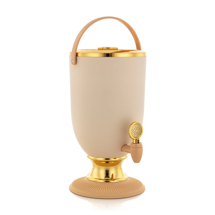 Forever Gold 5.5 Liter Plastic Juice Dispenser Beige & Gold - FA550 BG/G