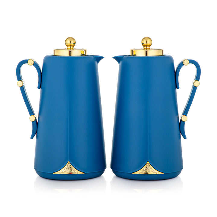 Almarjan 2 Pieces Vacuum Flask Set Blue & Gold - JT23AB-100 BL/G