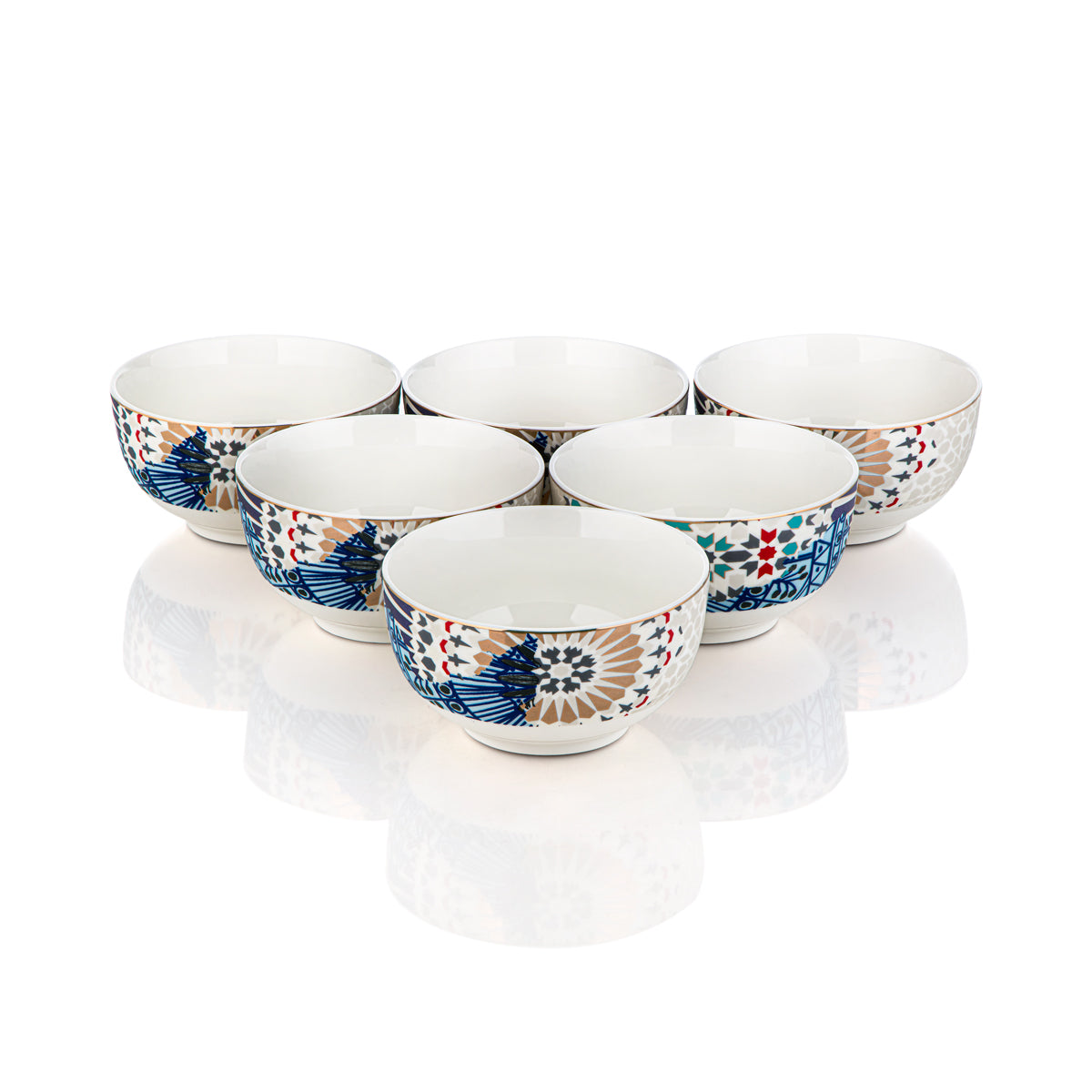 Almarjan 6 Pieces Fonon Collection Bowl Set - 3901