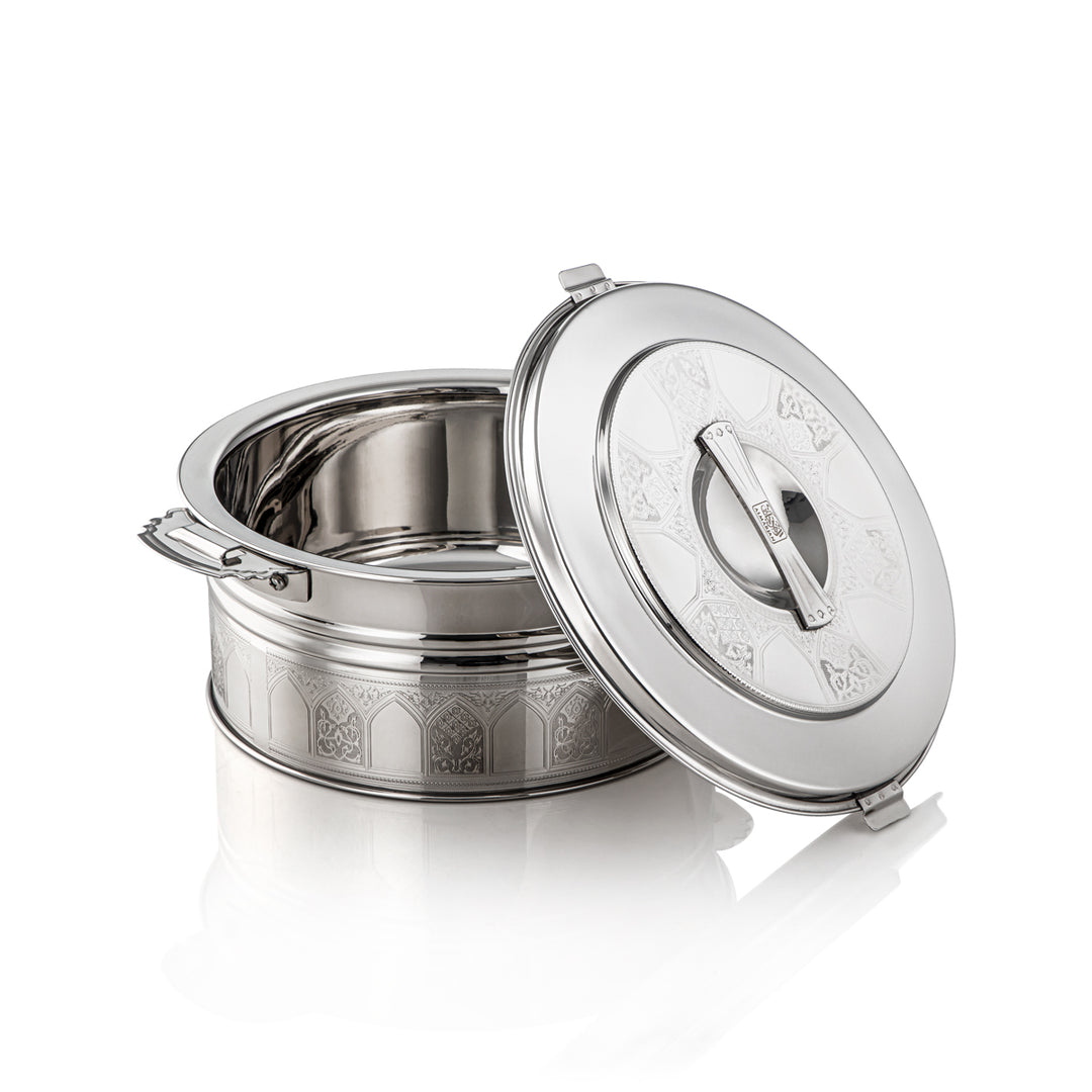 Almarjan 4000 ML Shaharzad Collection Stainless Steel Hot Pot Silver - H23E19