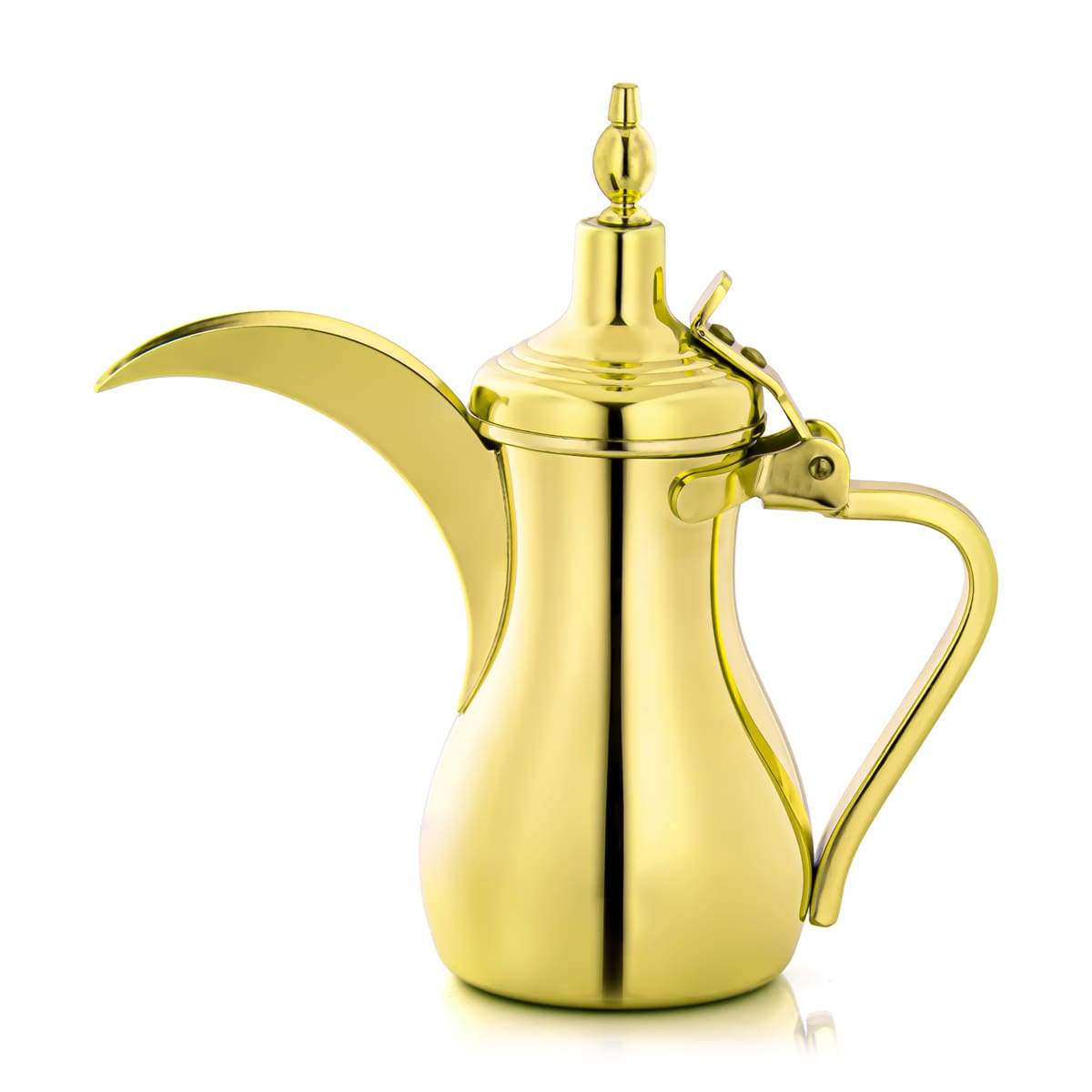 ALMARJAN 0.35 Liter Stainless Steel Dallah Gold K0874Y12